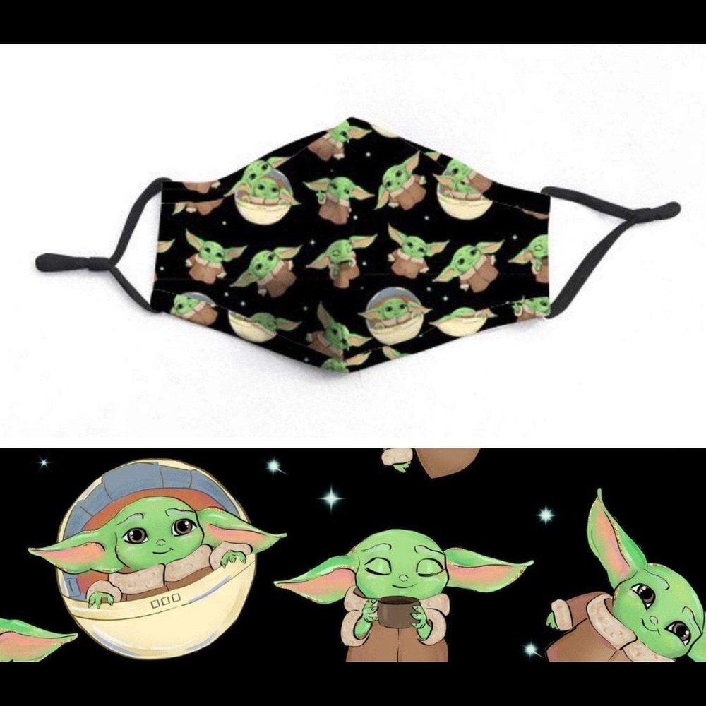 Kids baby yoda face mask